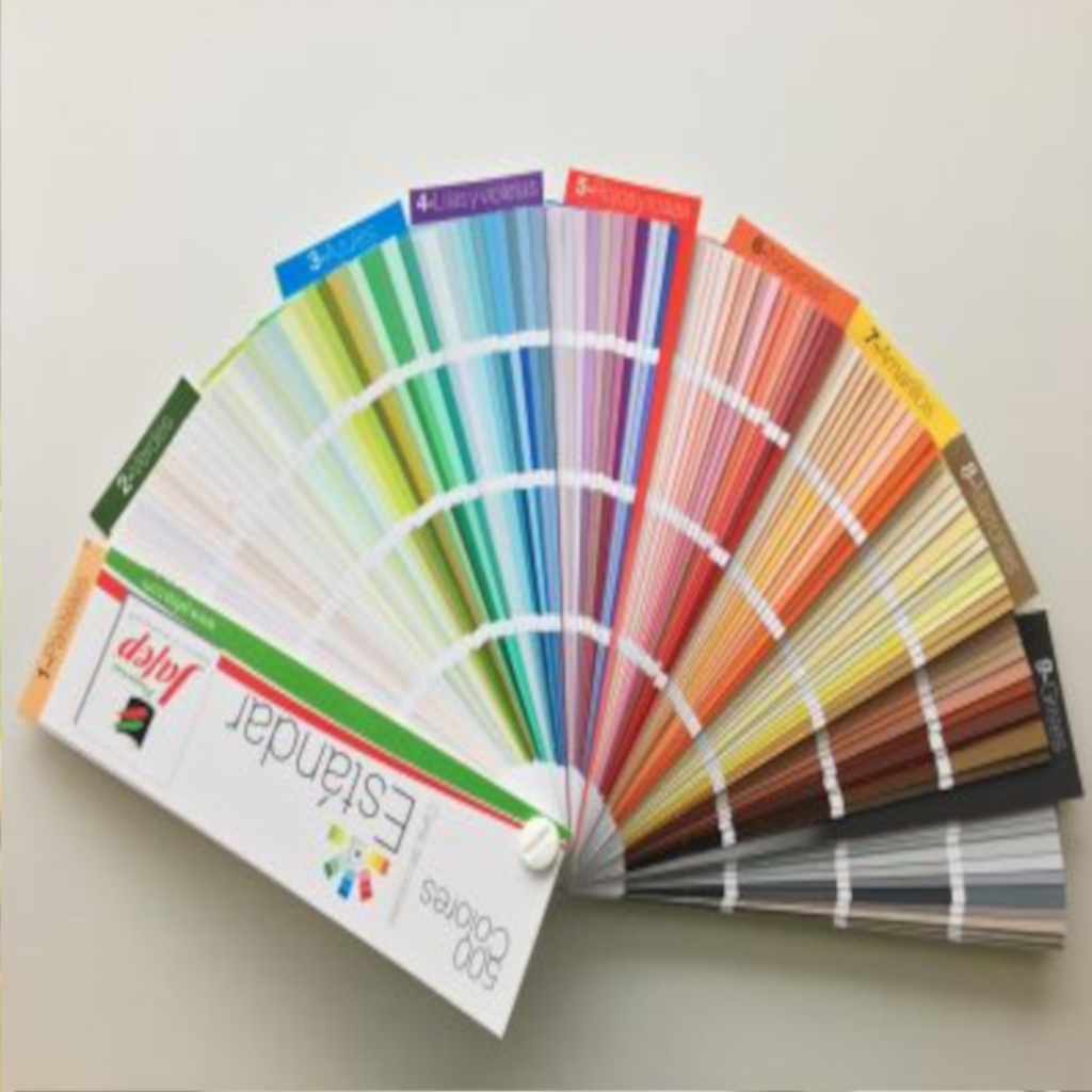 Amplio Catálogo de colores